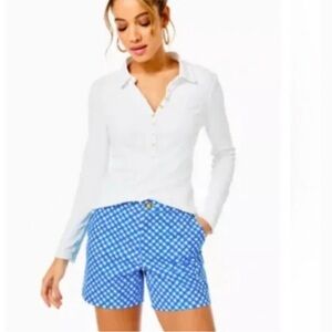 NWT Lilly Pulitzer Blue Checkered Shorts